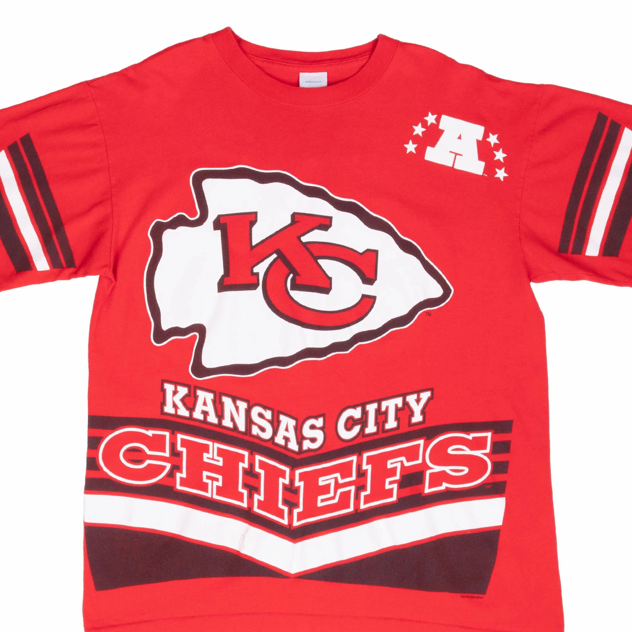Weekend Essential VINTAGE NFL KANSAS CITY CHIEFS 1995 TEE SHIRT LARGE MADE IN USA