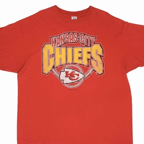 VINTAGE NFL KANSAS CITY CHIEFS 1996 TEE SHIRT SIZE 2XL MADE IN USA Casual Choice Perfect Fit Wear