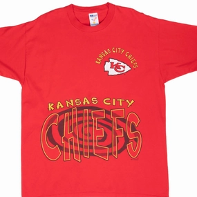 SlimFitDesign VINTAGE NFL KANSAS CITY CHIEFS 1996 TEE SHIRT XL MADE IN USA