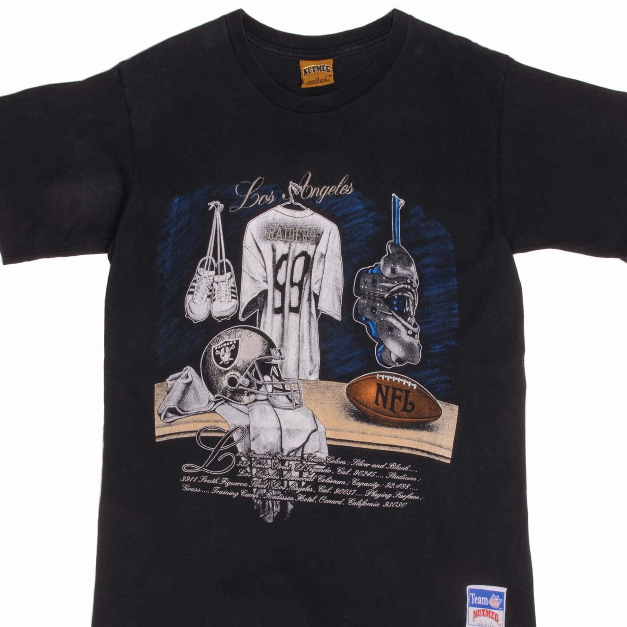 Casual Comfort Design Relaxed and Comfy VINTAGE NFL LOS ANGELES RAIDERS TEE SHIRT 1990S MEDIUM MADE USA