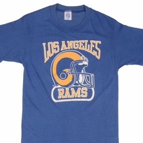 VINTAGE NFL LOS ANGELES RAMS TEE SHIRT 1980S SIZE SMALL MADE IN USA Gym workout Casual Active