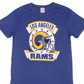 Minimal Fit Quick Dry Fabric VINTAGE NFL LOS ANGELES RAMS TEE SHIRT EARLY 1990S SIZE MEDIUM MADE IN USA