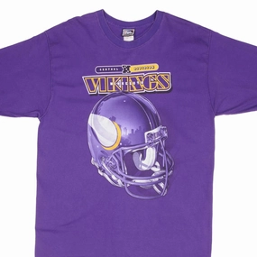 VINTAGE NFL MINNESOTA VIKINGS 1990S TEE SHIRT SIZE XL Essential Top Chilly Comfort Wear