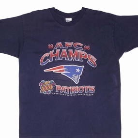 Light Casual Wear Comfy Essentials Wear VINTAGE NFL NEW ENGLAND PATRIOTS AFC CHAMPIONS 1996 TEE SHIRT SZE XL MADE IN USA