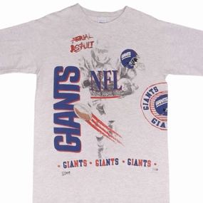 Cozy Hug windproof VINTAGE NFL NEW YORK GIANTS ALL OVER PRINT 1994 TEE SHIRT MEDIUM MADE IN USA