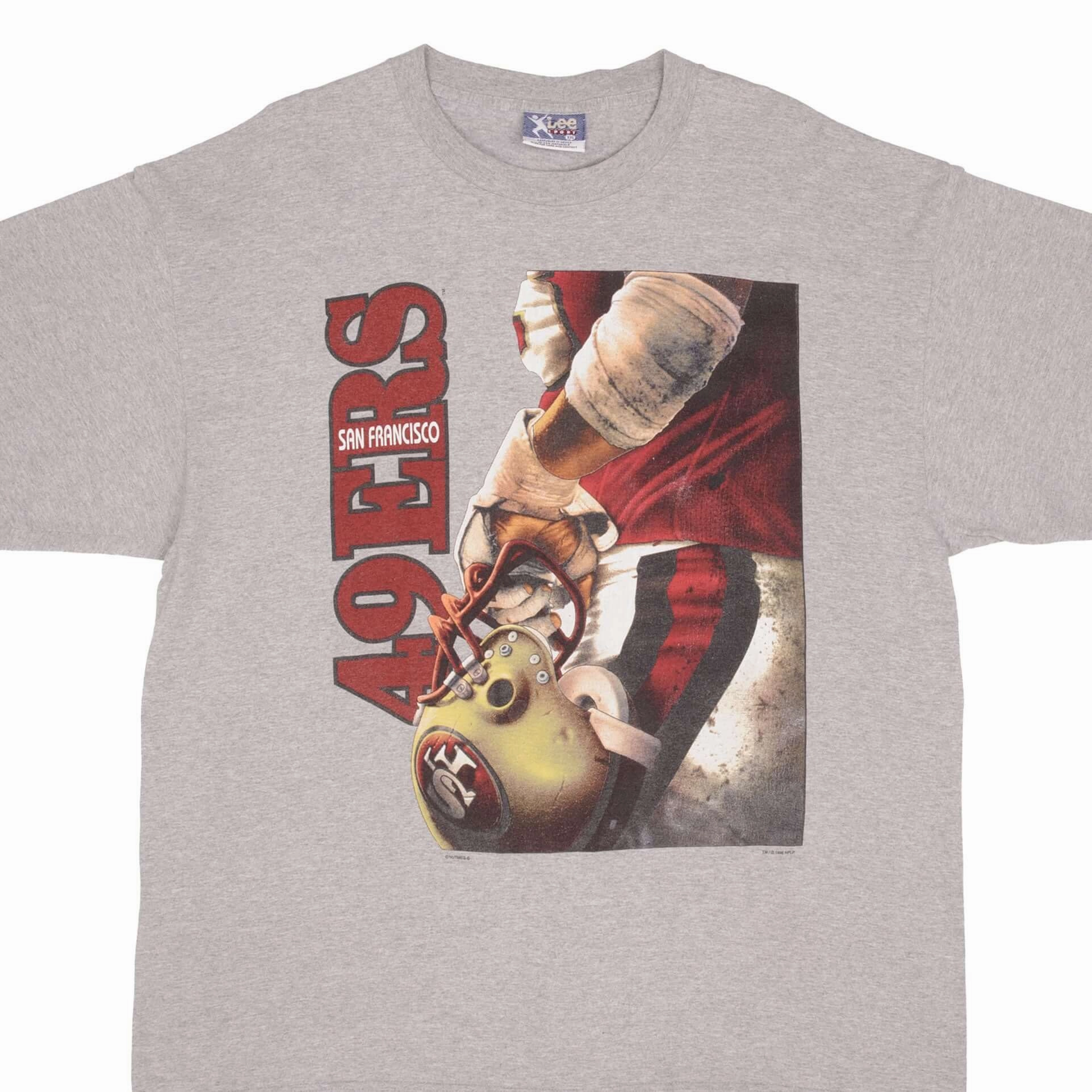 VINTAGE NFL SAN FRANCISCO 49ERS 1996 TEE SHIRT SIZE 2XL MicroPiqueKnit Stretchy Fit