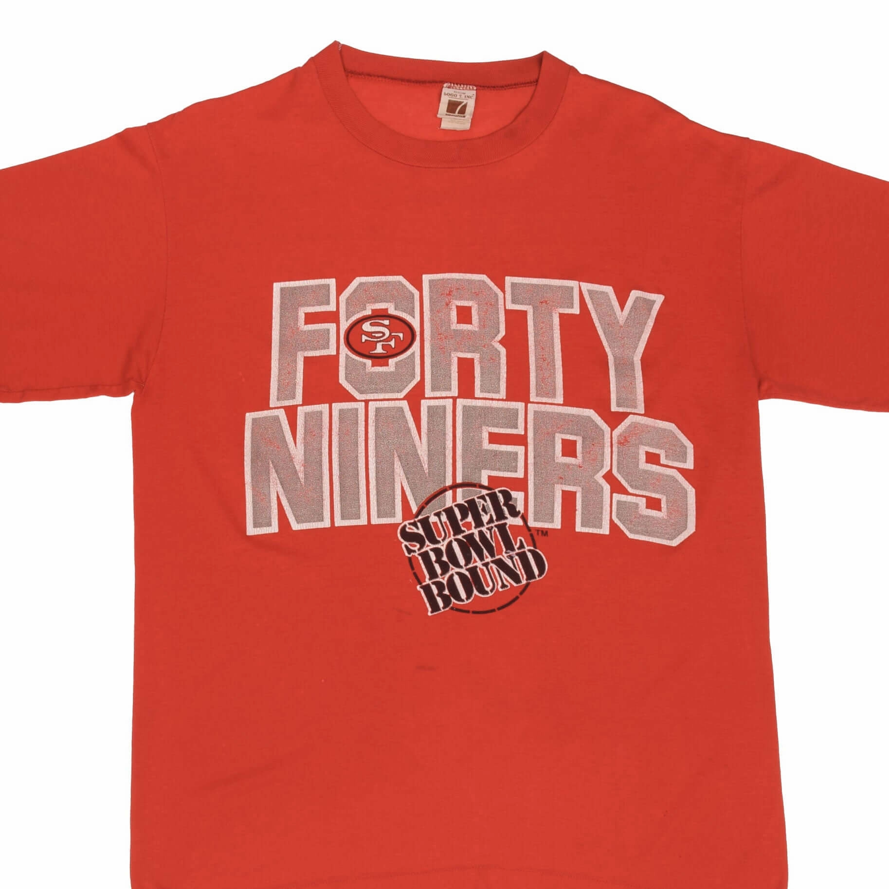 VINTAGE NFL SAN FRANCISCO 49ERS SUPER BOWL 1980S TEE SHIRT LARGE MADE IN USA Casual Performance Fit