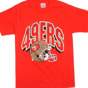 VINTAGE NFL SAN FRANCISCO 49ERS TEE SHIRT 1990s SIZE MEDIUM Slim Style Pocket Design