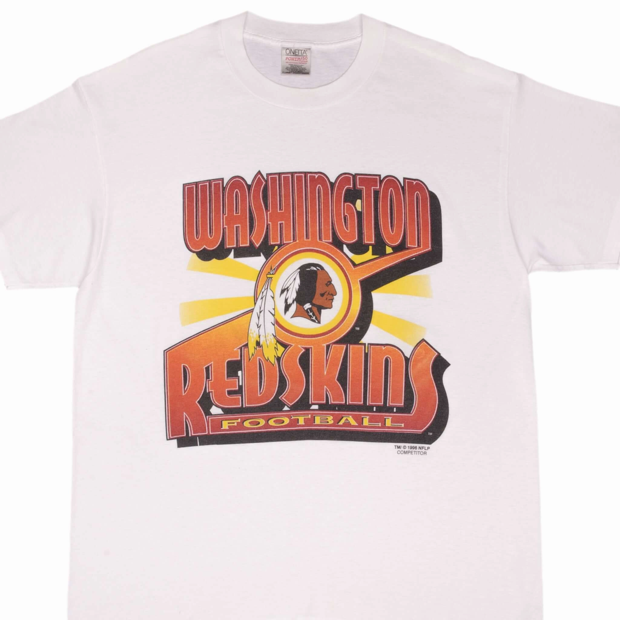 VINTAGE NFL WASHINGTON REDSKINS 1996 TEE SHIRT SIZE XL Active Style Trend Temperature Control Fabric