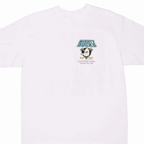 VINTAGE NHL ANAHEIM MIGHTY DUCKS INAUGURAL GAME TEE SHIRT 1993 XL MADE IN USA StretchReinforcedArmholes