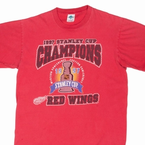 VINTAGE NHL DETROIT RED WINGS STANLEY CUP CHAMPIONS 1997 TEE SHIRT XL Limited Edition