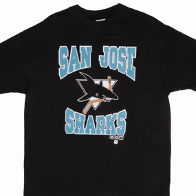 VINTAGE NHL SAN JOSE SHARKS TEE SHIRT 1990S SIZE XL MADE IN USA right size