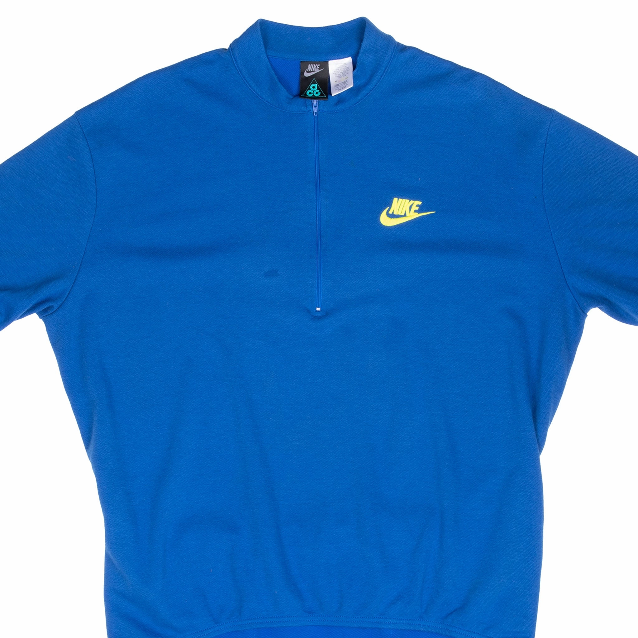 Ribbed Collar Design VINTAGE NIKE ACG CYCLING JERSEY TEE SHIRT 1990S SIZE LARGE