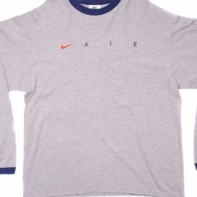 Chilly Day Comfort VINTAGE NIKE AIR LONG SLEEVES TEE SHIRT 90S SIZE LARGE MADE IN USA