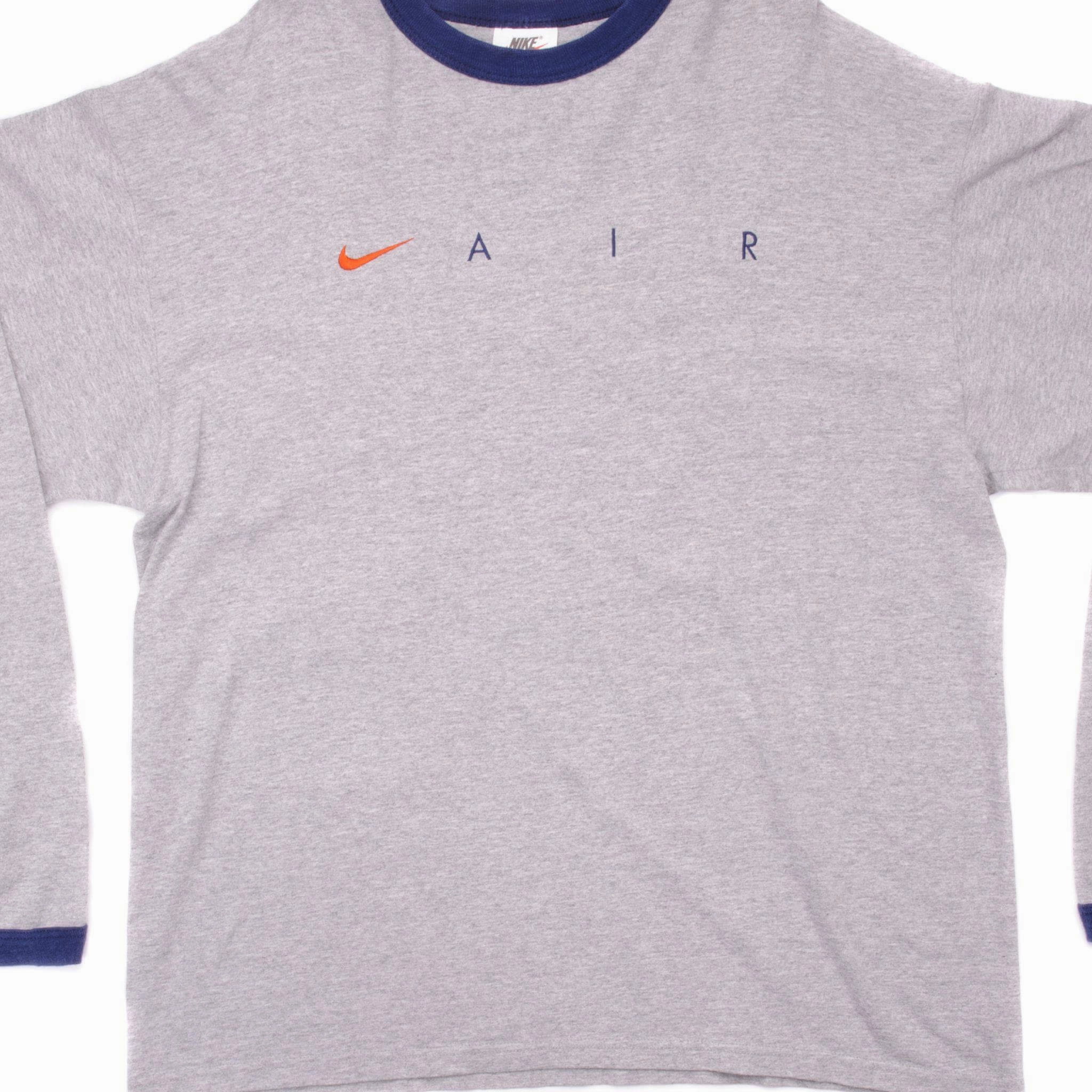 Chilly Day Comfort VINTAGE NIKE AIR LONG SLEEVES TEE SHIRT 90S SIZE LARGE MADE IN USA