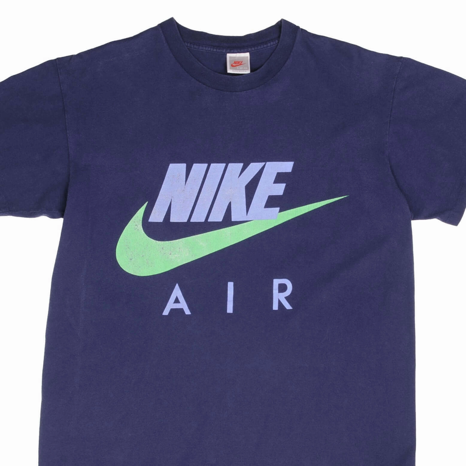 Leisure Wear VINTAGE NIKE AIR SPELLOUT NAVY BLUE TEE SHIRT EARLY 1990S SIZE LARGE MADE IN USA