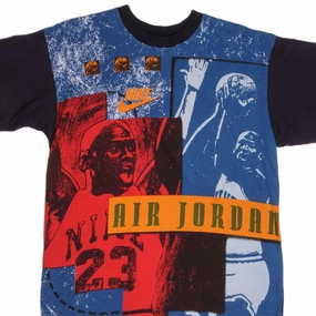 Everyday Look Light and Breezy VINTAGE NIKE ALL OVER PRINT AIR JORDAN 1990S TEE SHIRT SIZE MEDIUM MADE USA
