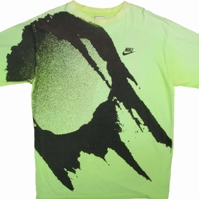Relaxed and Easy Urban Fashion Look VINTAGE NIKE ALL OVER PRINT TENNIS TEE SHIRT 1987-1994 SIZE XL