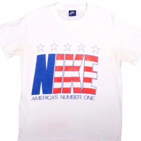 VINTAGE NIKE AMERICAS NUMBER ONE TEE SHIRT 1984-1987 SIZE MEDIUM MADE IN USA Chilly Day Essentials