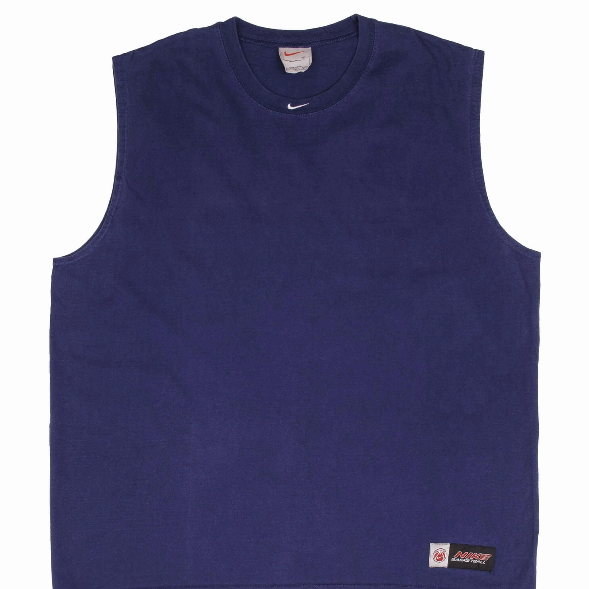 High Quality Printing Simple Yet Elegant VINTAGE NIKE CENTER SWOOSH NAVY BLUE TANK TOP TEE SHIRT 1990S XL MADE IN USA