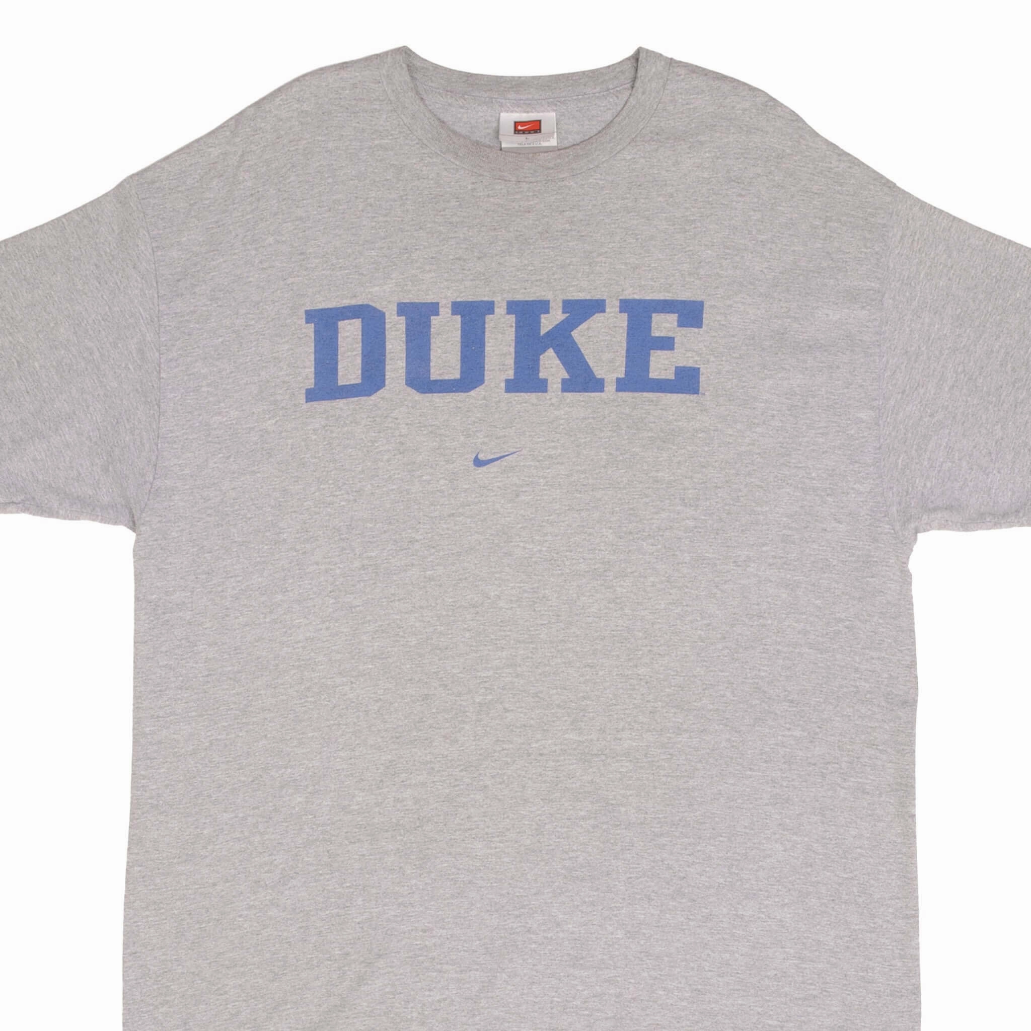 Comfy Performance Wear Easy Look VINTAGE NIKE CENTER SWOOSH NCAA DUKE UNIVERSITY TEE SHIRT 2000S SIZE LARGE