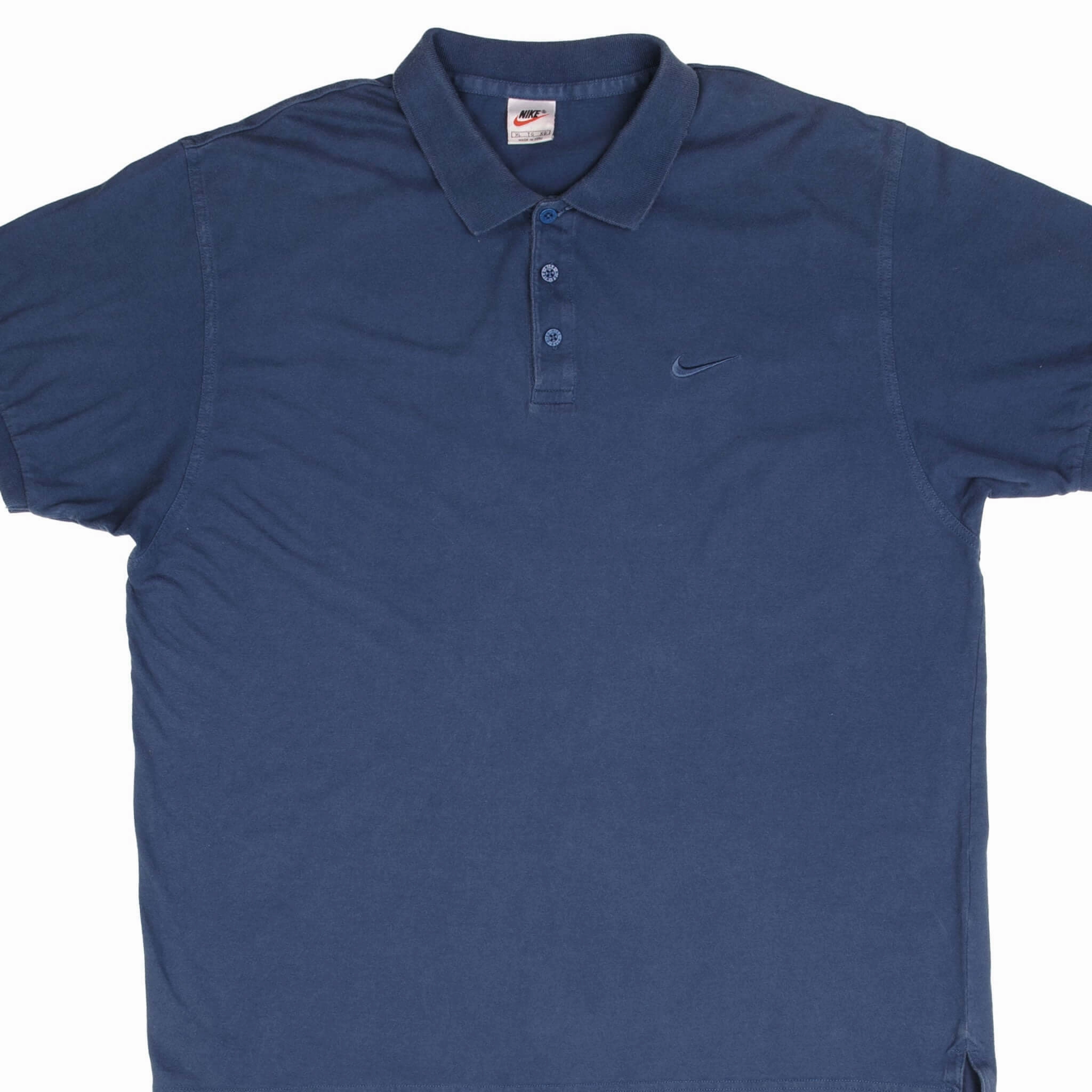 Timeless Top VINTAGE NIKE CLASSIC SWOOSH BLUE POLO SHIRT 1990S SIZE XL