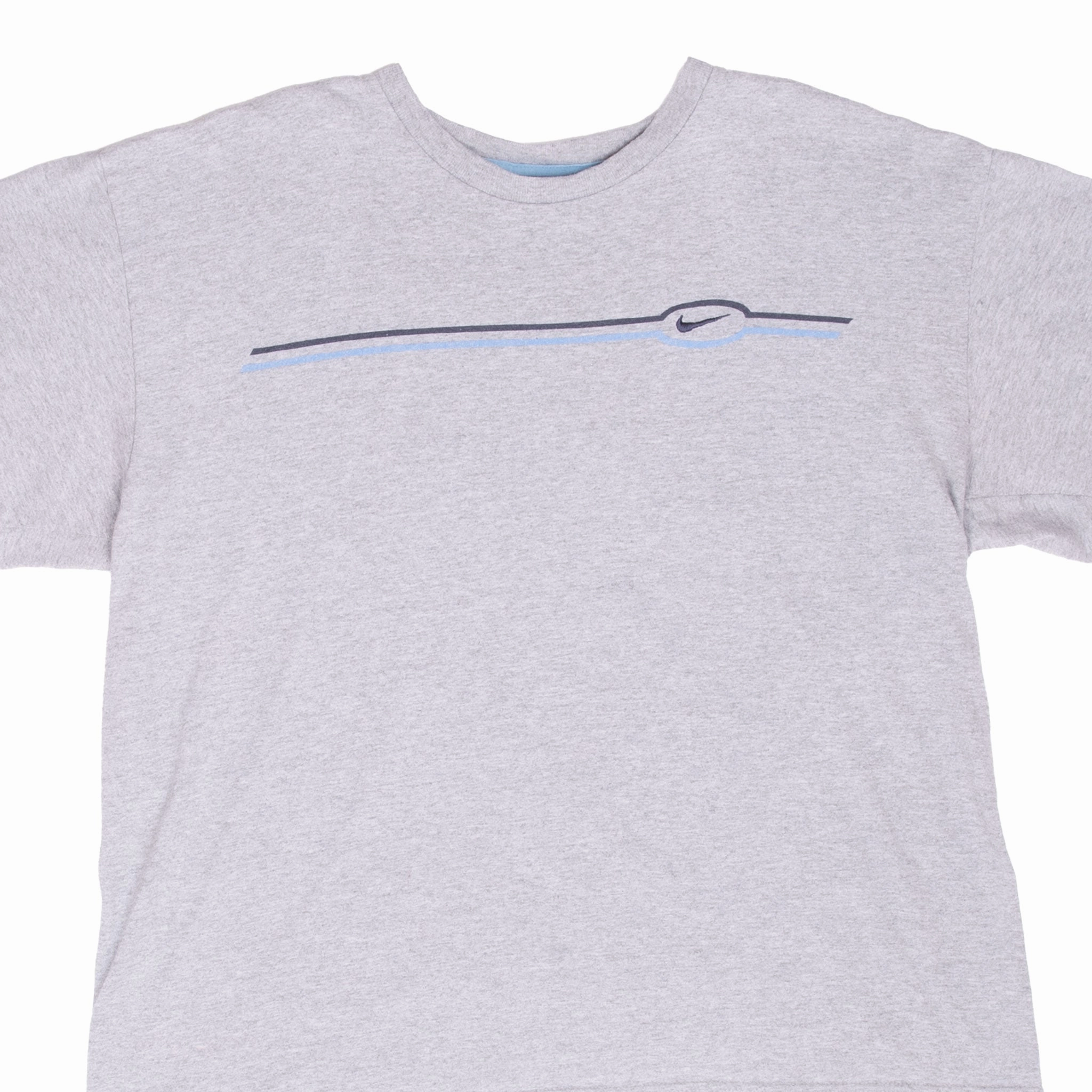 FunctionalPockets Layered Sleeve Construction VINTAGE NIKE CLASSIC SWOOSH GREY TEE SHIRT 2000S LARGE