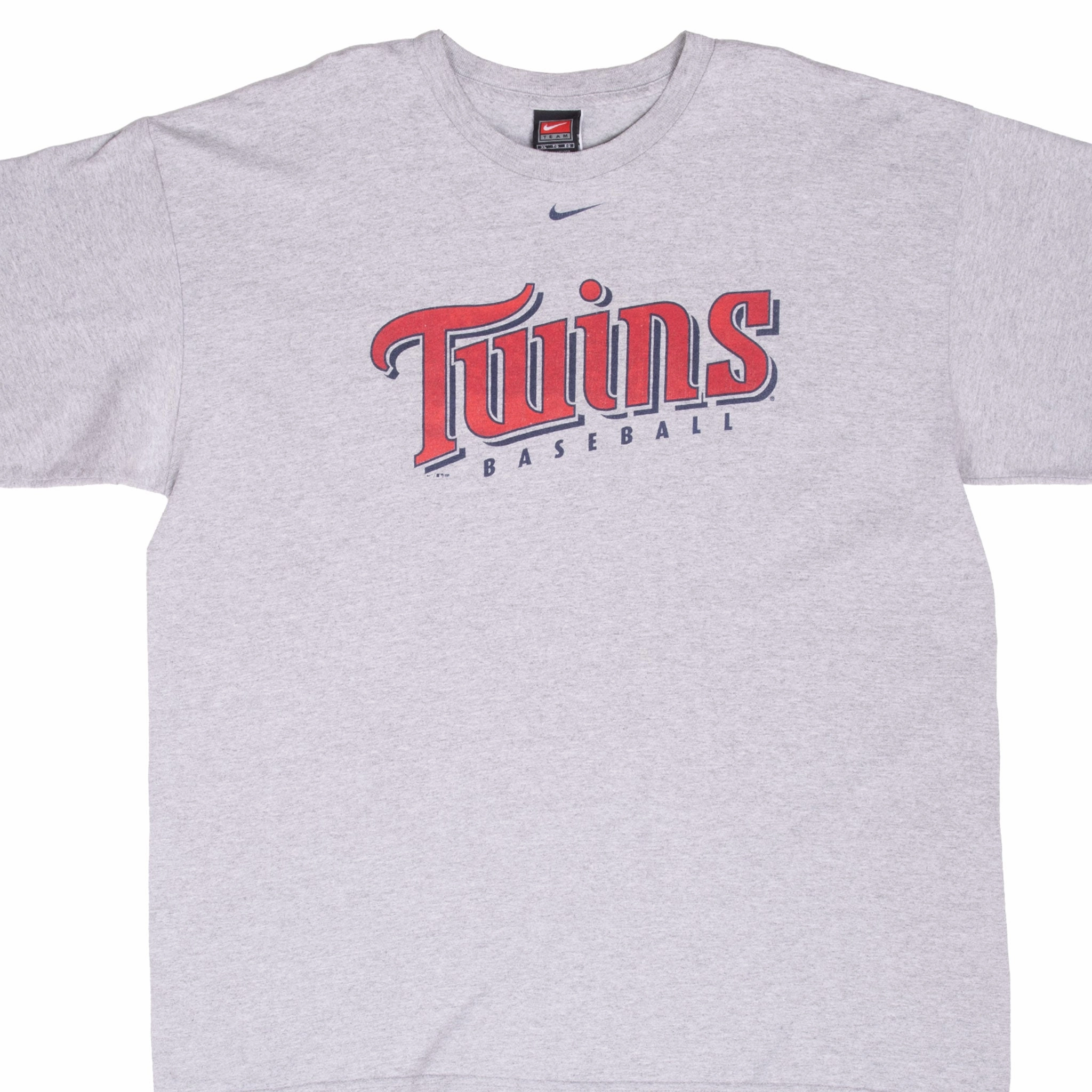 Floral freshness Breathable Yarn Composition VINTAGE NIKE MLB MINNESOTA TWINS CENTER SWOOSH TEE SHIRT 2001 XL