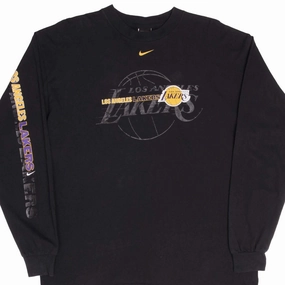 VINTAGE NIKE NBA LOS ANGELES LAKERS 1990S LONG SLEEVE TEE SHIRT SIZE LARGE Soft and breathable