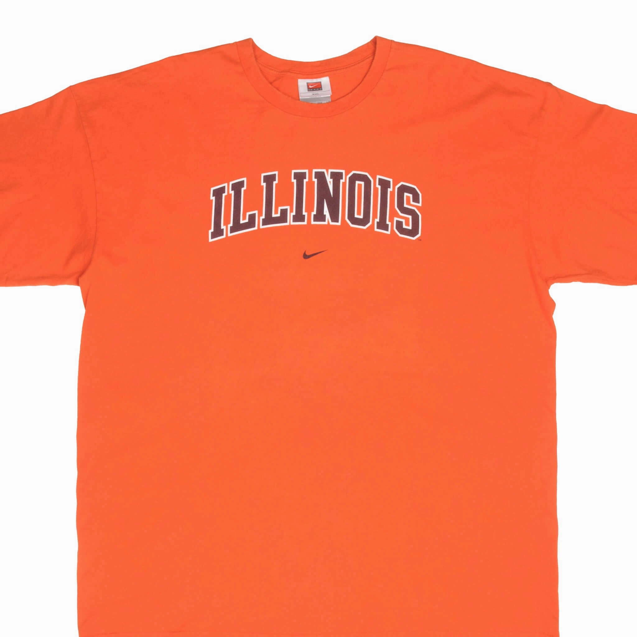 Quick Dry Wear Sleek Performance Wear VINTAGE NIKE NCAA UNIVERSITY OF ILLINOIS  ILLINI 2000S TEE SHIRT SIZE 2XL