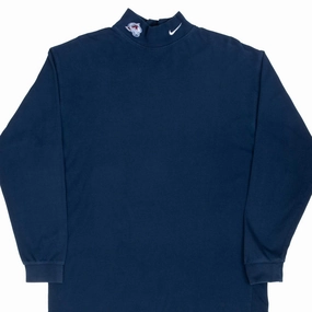 VINTAGE NIKE NHL COLORADO AVALANCHE LONG SLEEVE TURTLE NECK TEE SHIRT 90S LARGE DoubleStitched Seams