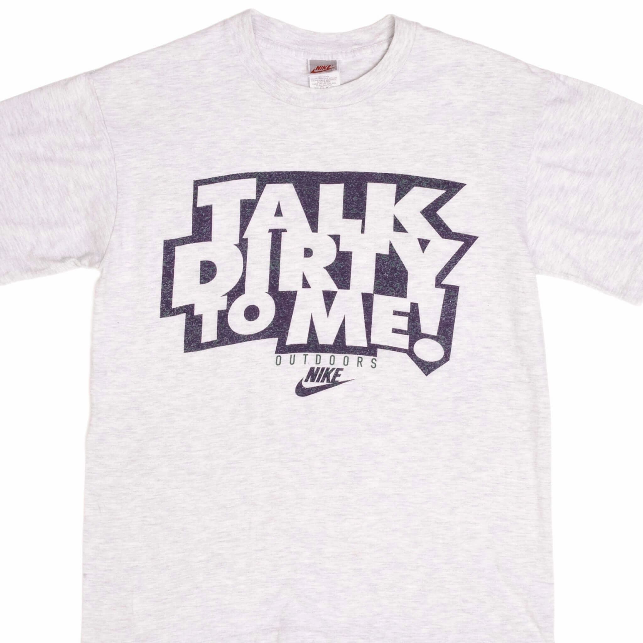 Odor-resistant Stylish Look VINTAGE NIKE TALK DIRTY TO ME EARLY 1990S TEE SHIRT SIZE MEDIUM MADE IN USA