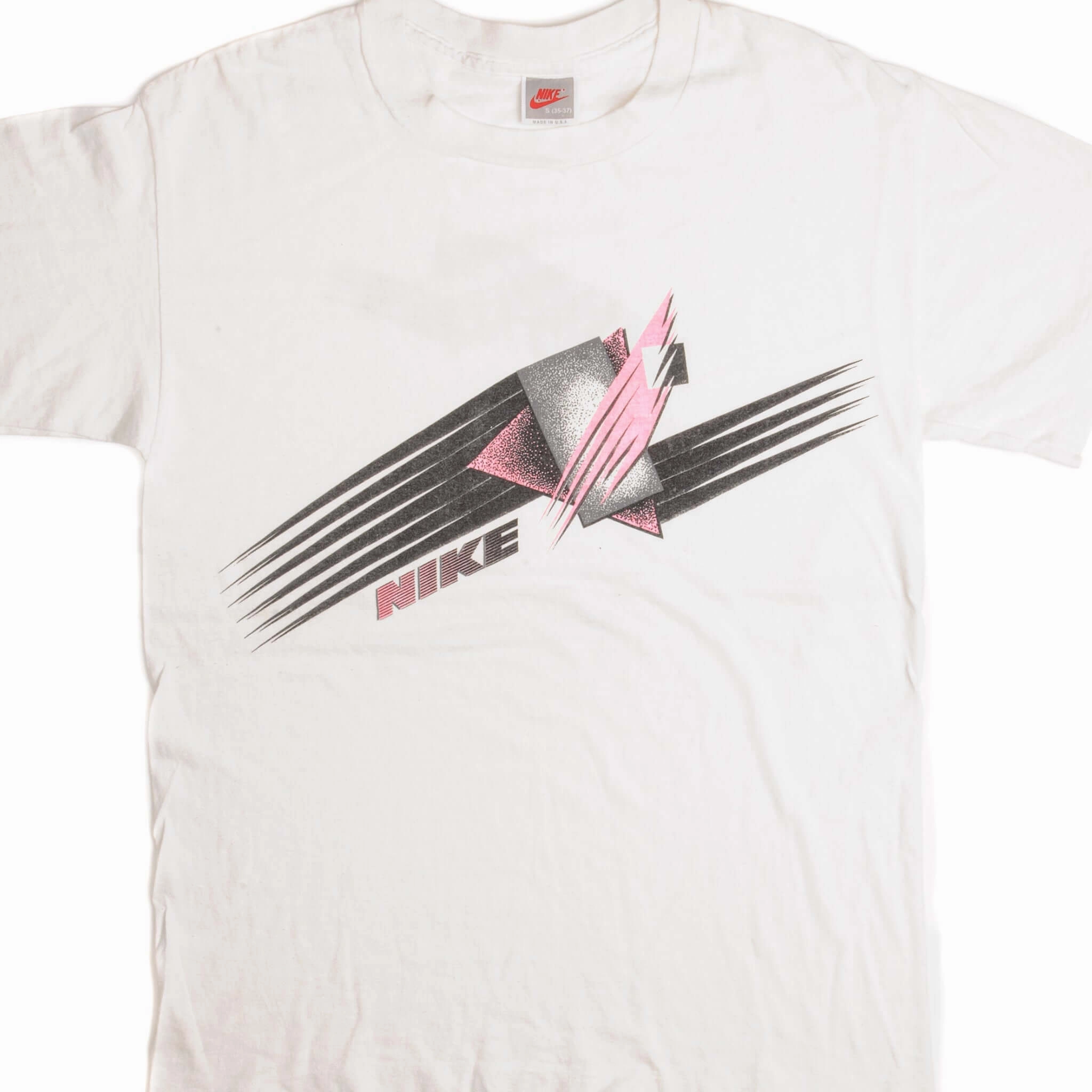 VINTAGE NIKE TEE SHIRT 1987-1992 SIZE MEDIUM MADE IN USA Recycled Polyester Thread Active Wearable