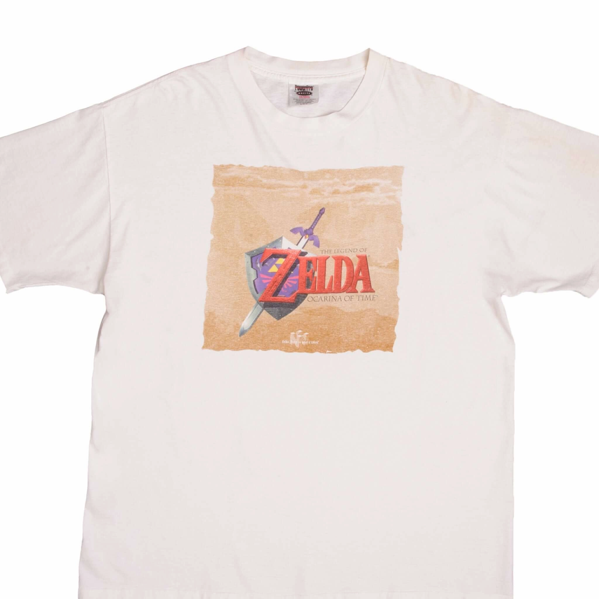 Comfort Stretch VINTAGE NINTENDO ZELDA THE LEGEND OF OCARINA OF TIME TEE SHIRT 1998 SIZE XL