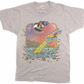 Trendy Vibes VINTAGE ORIGINAL US FESTIVAL TEE SHIRT 1983 50/50 SIZE MEDIUM