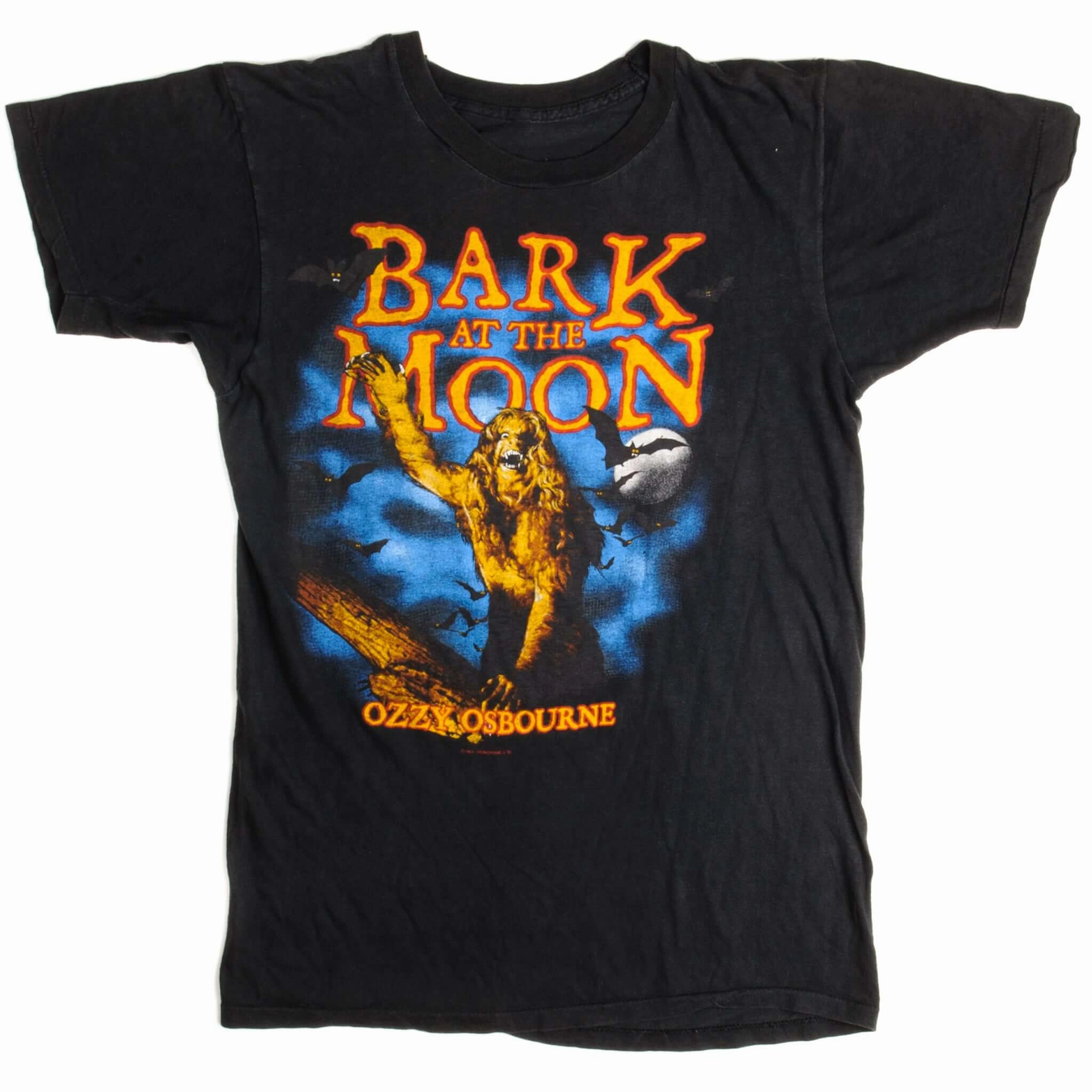 Comfort and Ease Comfortable Wear VINTAGE OZZY OSBOURNE BARK AT THE MOON US TOUR TEE SHIRT 1984 SMALL MADE IN USA