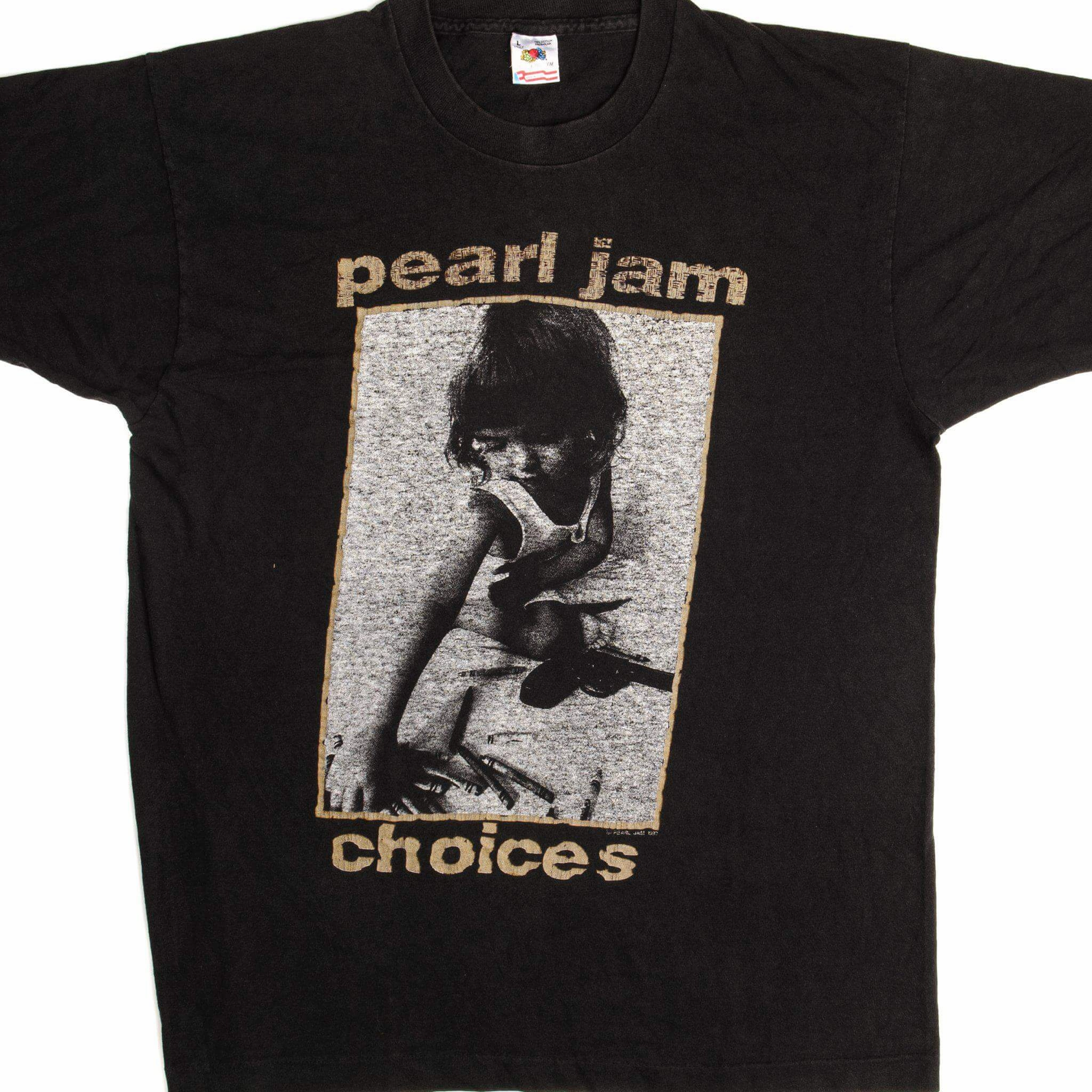 Timeless Design VINTAGE PEARL JAM TEE SHIRT 1992 SIZE LARGE MADE IN USA