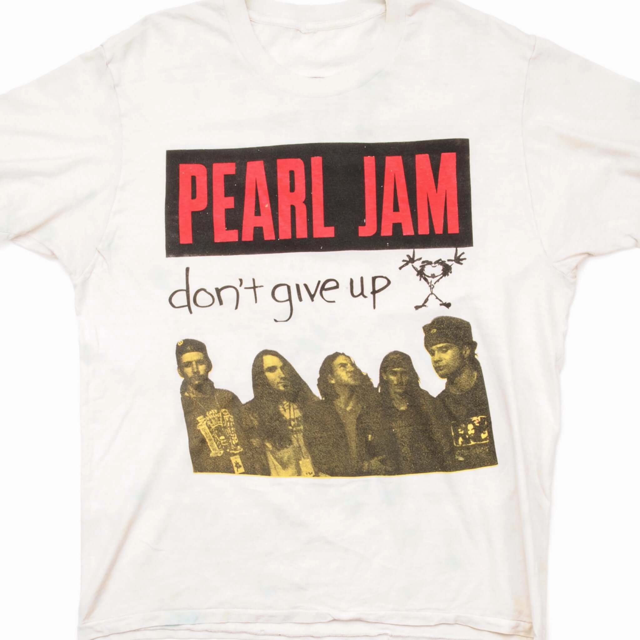 Zip Up VINTAGE PEARL JAM TEE SHIRT DONT GIVE UP 1994 SIZE LARGE