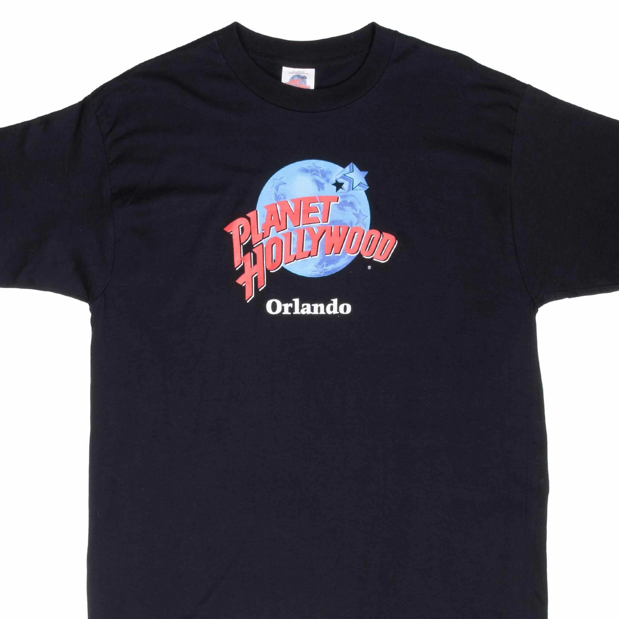 VINTAGE PLANET HOLLYWOOD ORLANDO 1990S TEE SHIRT XL MADE IN USA Hiking durability High Density Fabric