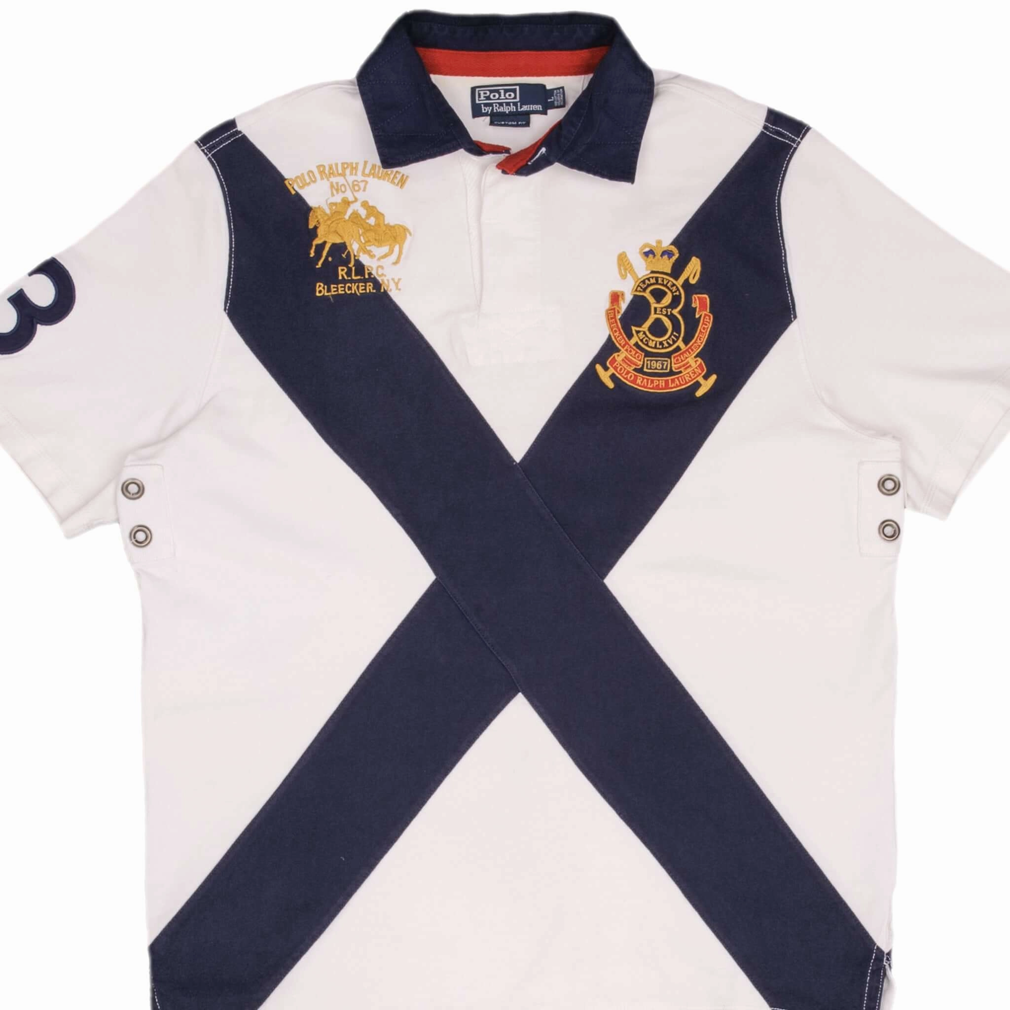 VINTAGE POLO RALPH LAUREN BLEEKER CHALLENGE CUP RUGBY POLO SHIRT 1990S SIZE LARGE Cozy Hug