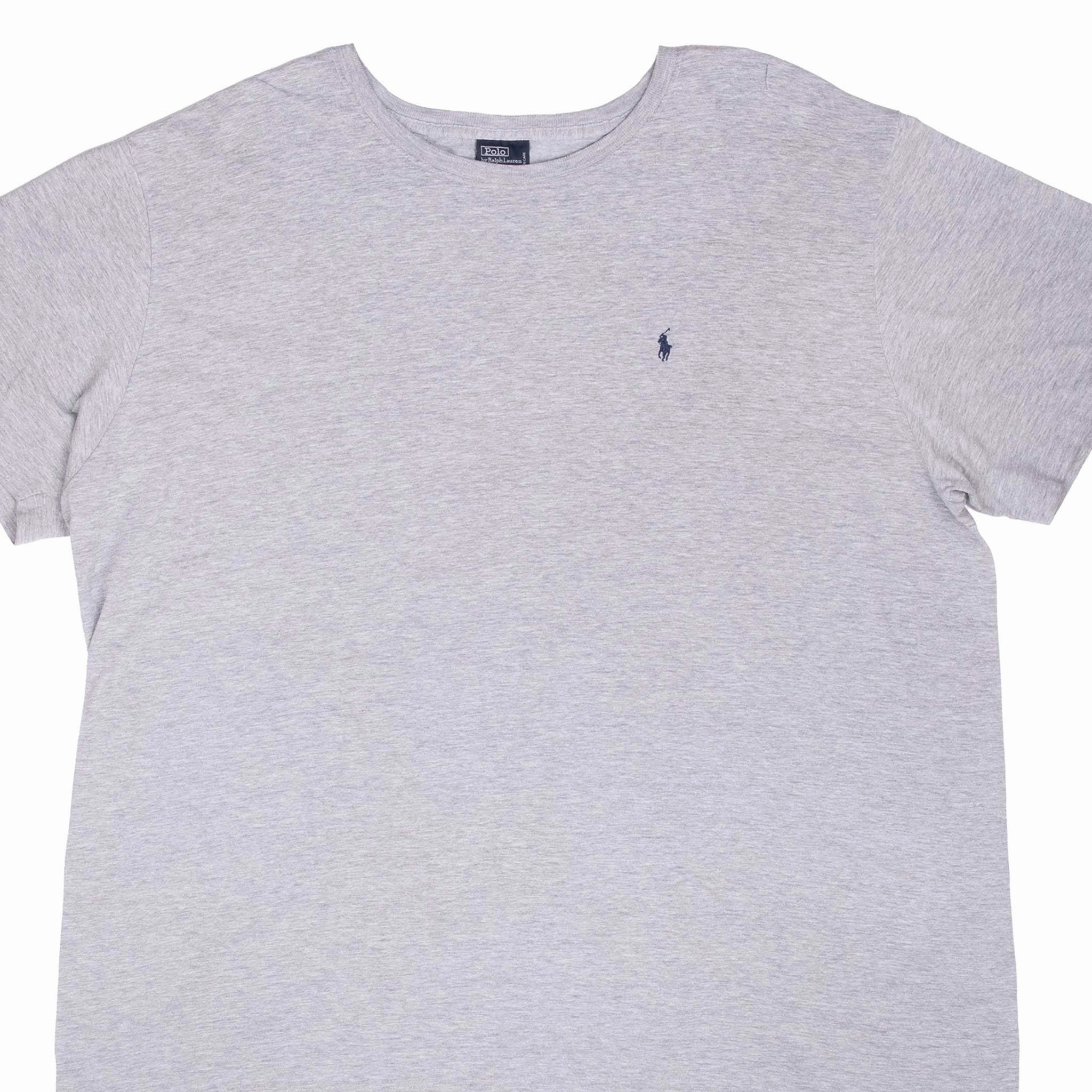 Simple Comfort VINTAGE POLO RALPH LAUREN CLASSIC GREY TEE SHIRT 1990S 2XL