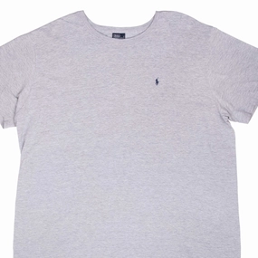Simple Comfort VINTAGE POLO RALPH LAUREN CLASSIC GREY TEE SHIRT 1990S 2XL
