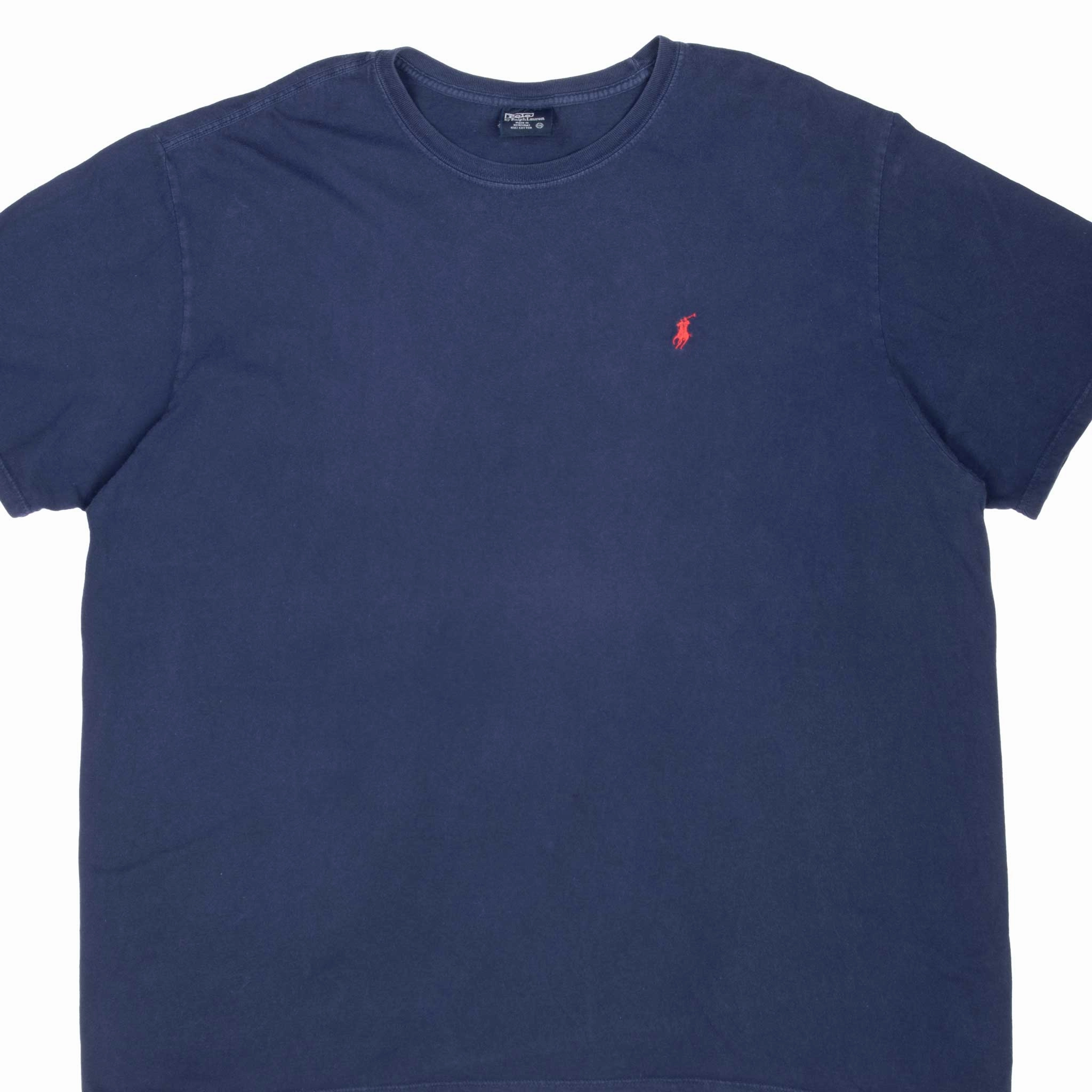 Easy-to-Match SlimFit VINTAGE POLO RALPH LAUREN CLASSIC NAVY BLUE TEE SHIRT 1990S 2XL
