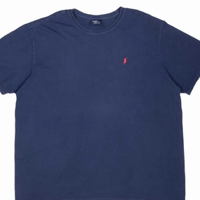 Easy-to-Match SlimFit VINTAGE POLO RALPH LAUREN CLASSIC NAVY BLUE TEE SHIRT 1990S 2XL