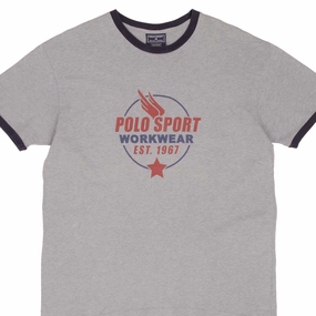 Comfy Active Fit EnhancedDurabilityFinish VINTAGE POLO SPORT WORKWEAR RALPH LAUREN TEE SHIRT 1990S SIZE MEDIUM