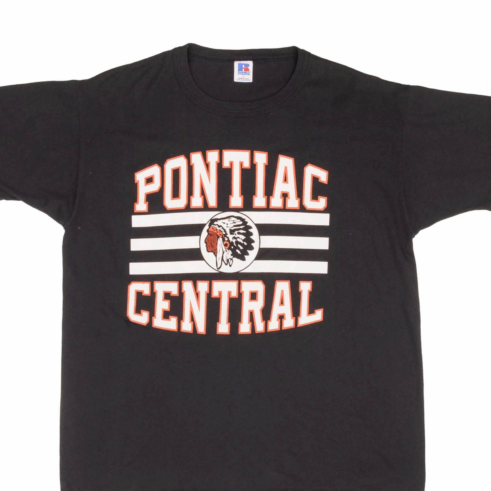 Casual Ease QuickDryTechnology VINTAGE PONTIAC CENTRAL HIGH SCHOOL TEE SHIRT 1980S SIZE LARGE MADE IN USA