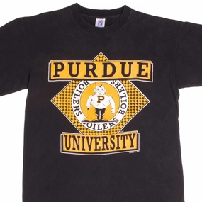 VINTAGE PURDUE UNIVERSITY BOILERS TEE SHIRT 1980s LARGE MADE IN USA certified informal gathering