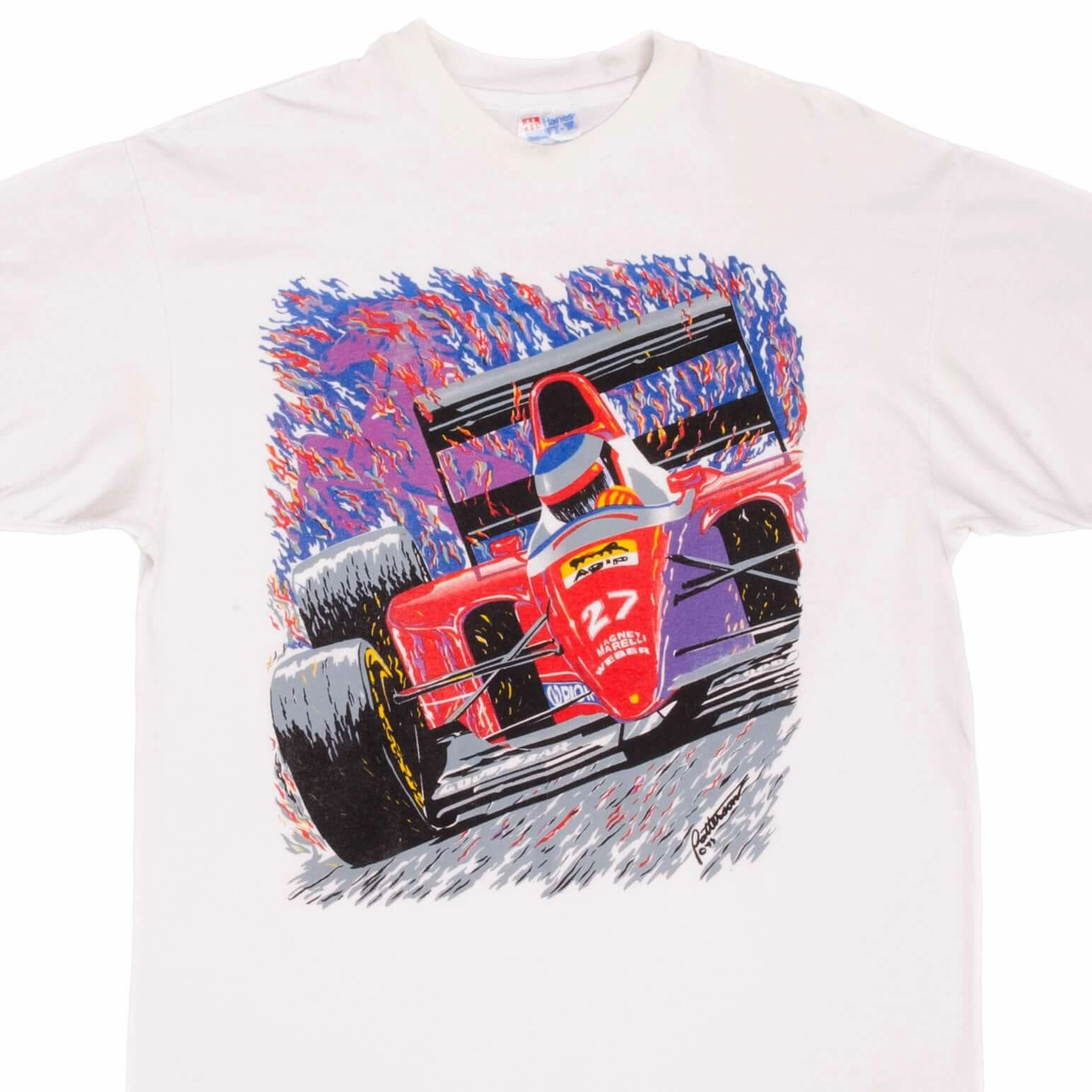 VINTAGE RACING F1 1993 WORLD CHAMPIONSHIP TEE SHIRT LARGE MADE IN USA Casual Statement Ultimate Comfort