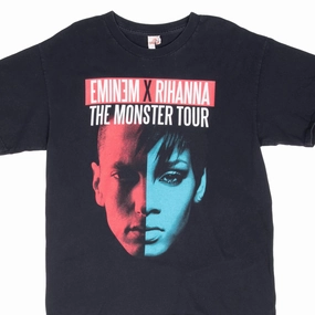 VINTAGE RAP EMINEM X RIHANNA MONSTER TOUR 2014 TEE SHIRT MEDIUM Kids clothing