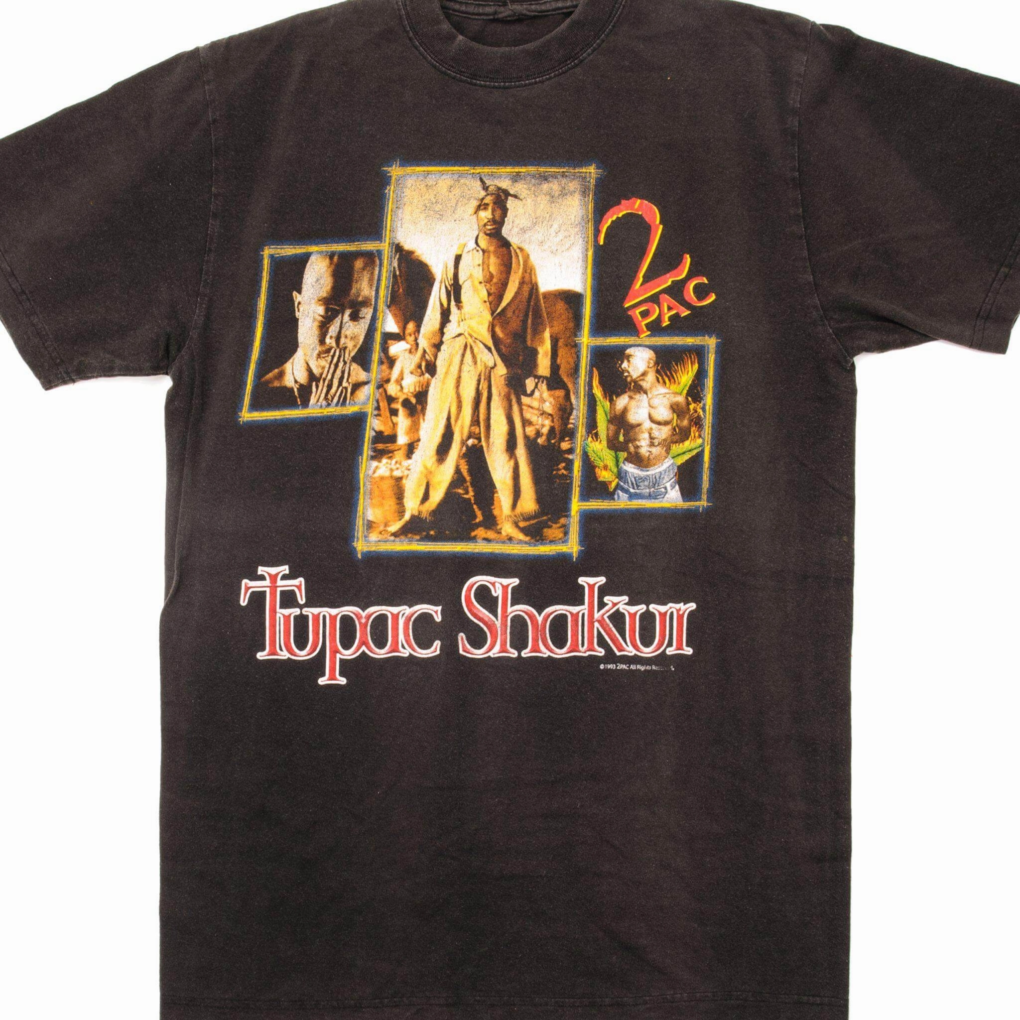 insulated VINTAGE RAP TUPAC SHAKUR TEE SHIRT 1993 SIZE MEDIUM
